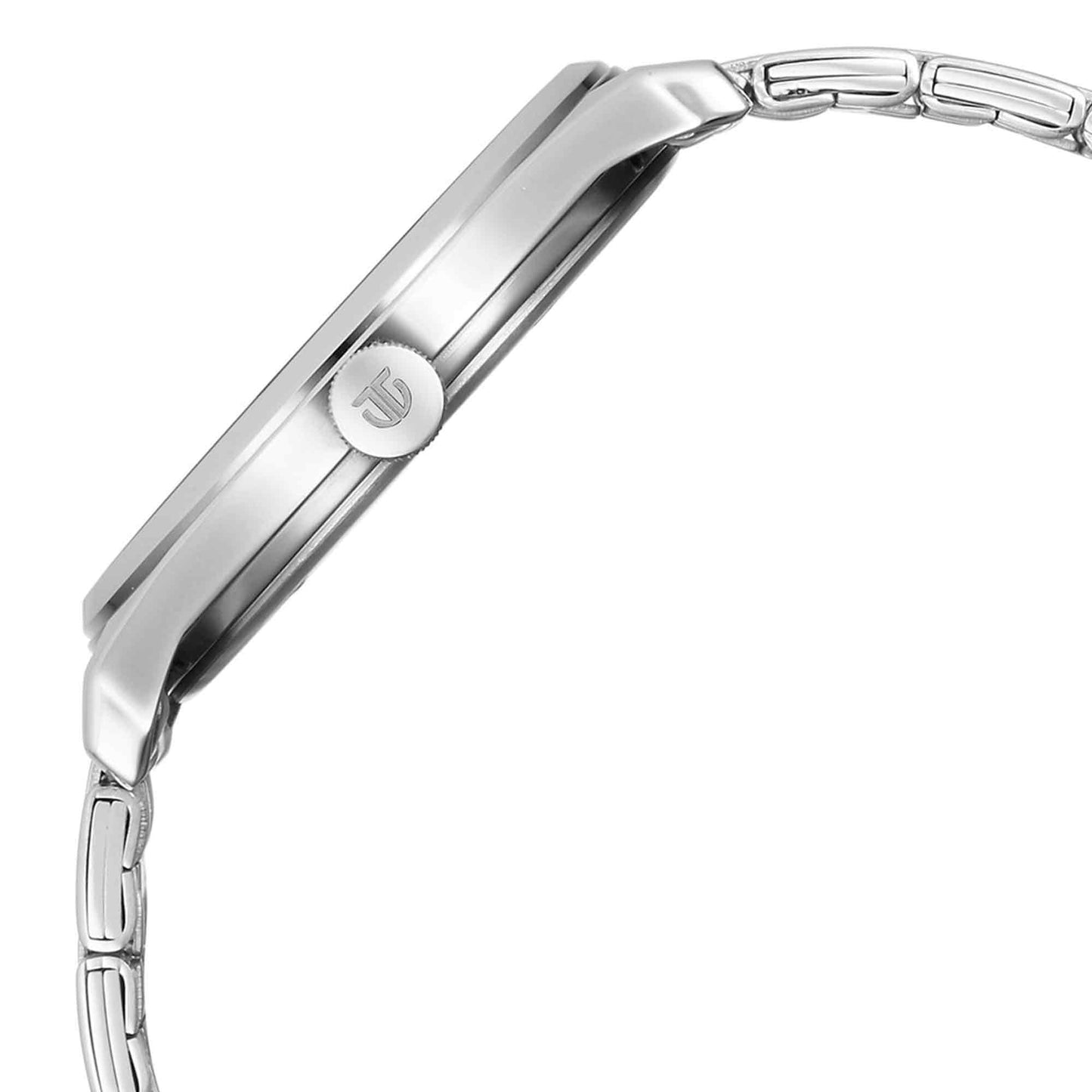 Titan Wrist Wit Quartz Analog Grey Dial Stainless Steel Strap Watch for Men