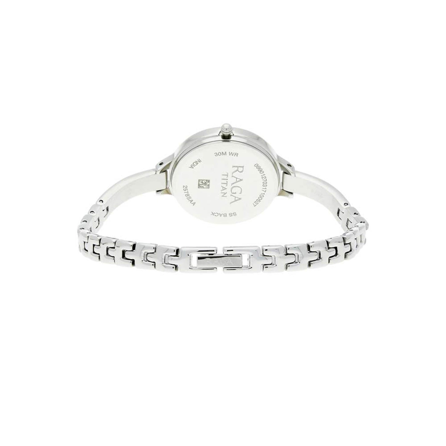Titan Raga Viva Silver Dial Analog Quartz Metal Strap Watch for Women