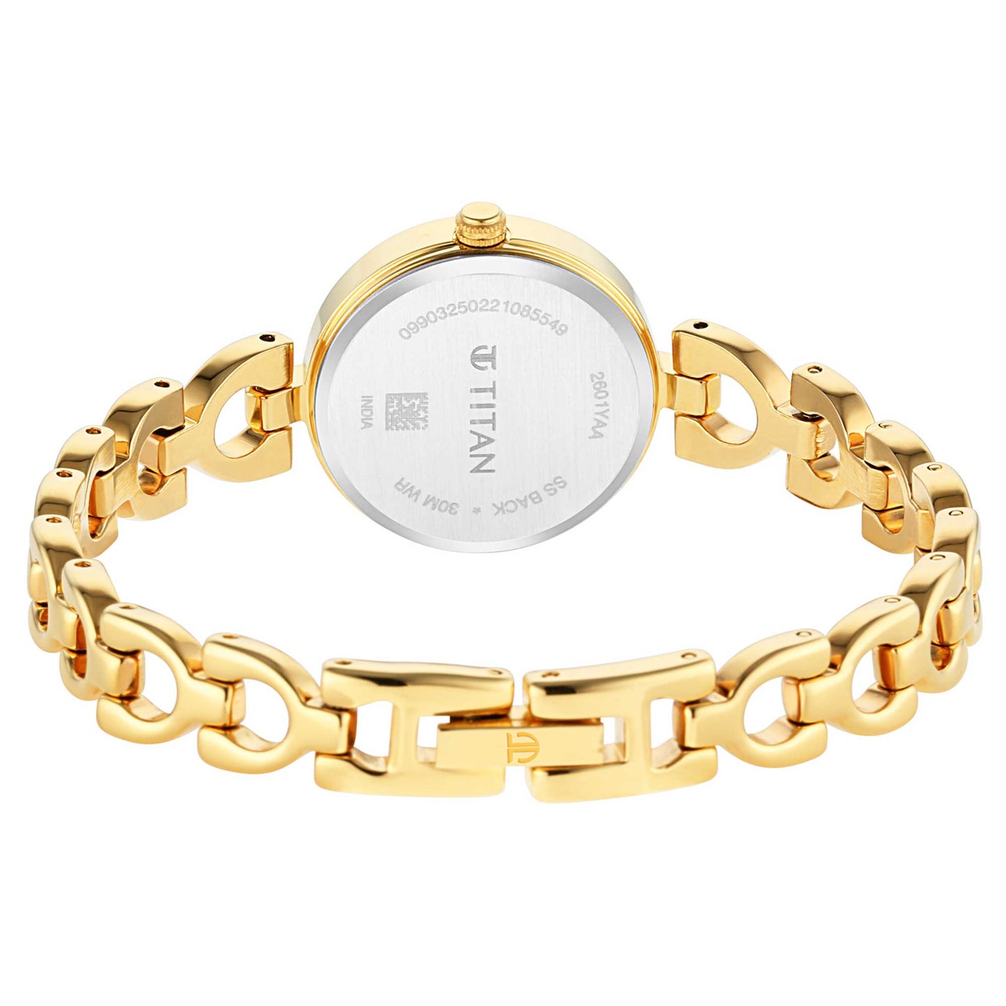 Titan Lagan Silver Dial Analog Metal Strap Watch for Women