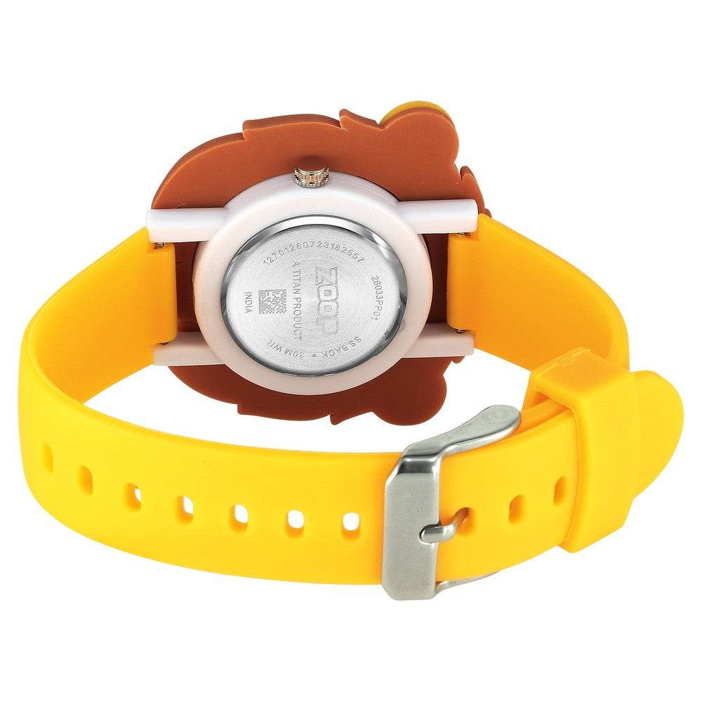 Zoop Doraemon friends from Nature Quartz Analog Yellow Dial Polyurethane Strap Watch for Men