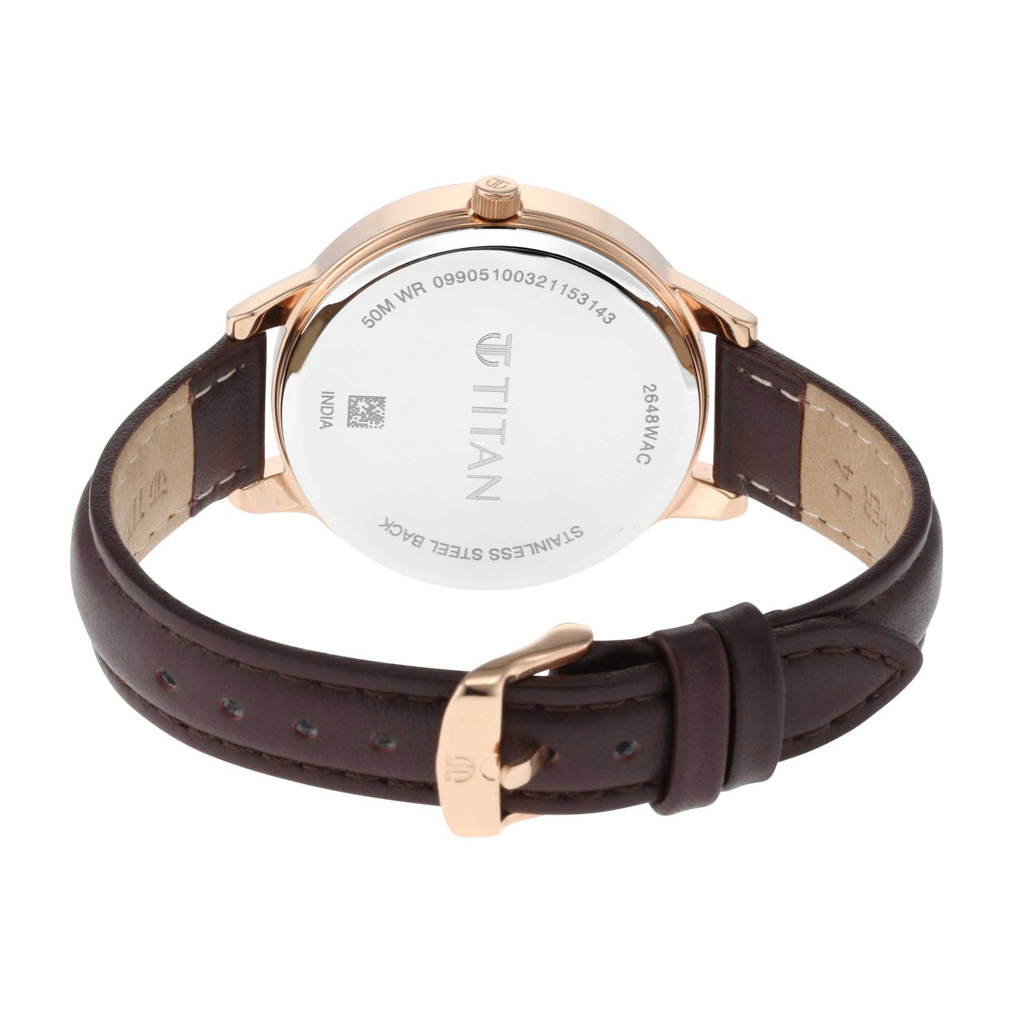 Crescent Anthracite Dial Leather strap watch (2648WL04)