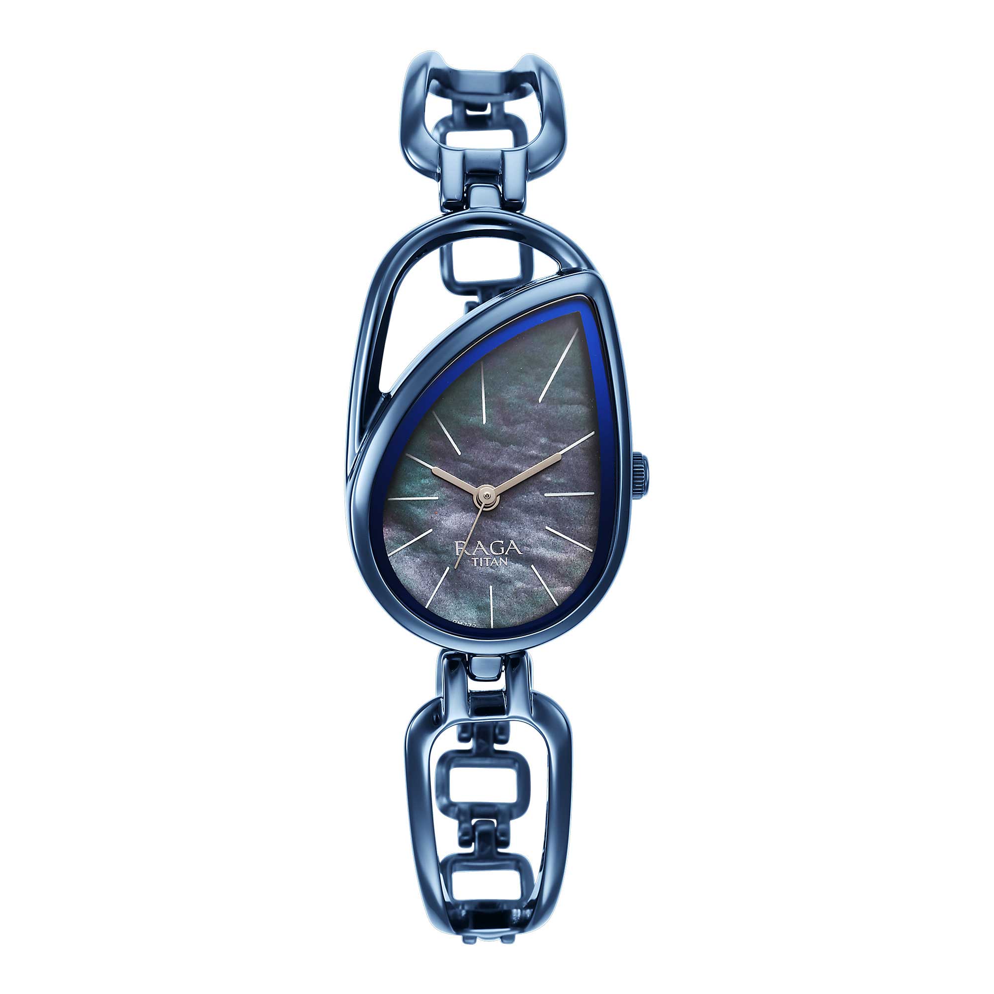 Titan Raga Chic Quartz Analog Blue Dial Blue Metal Strap Watch for