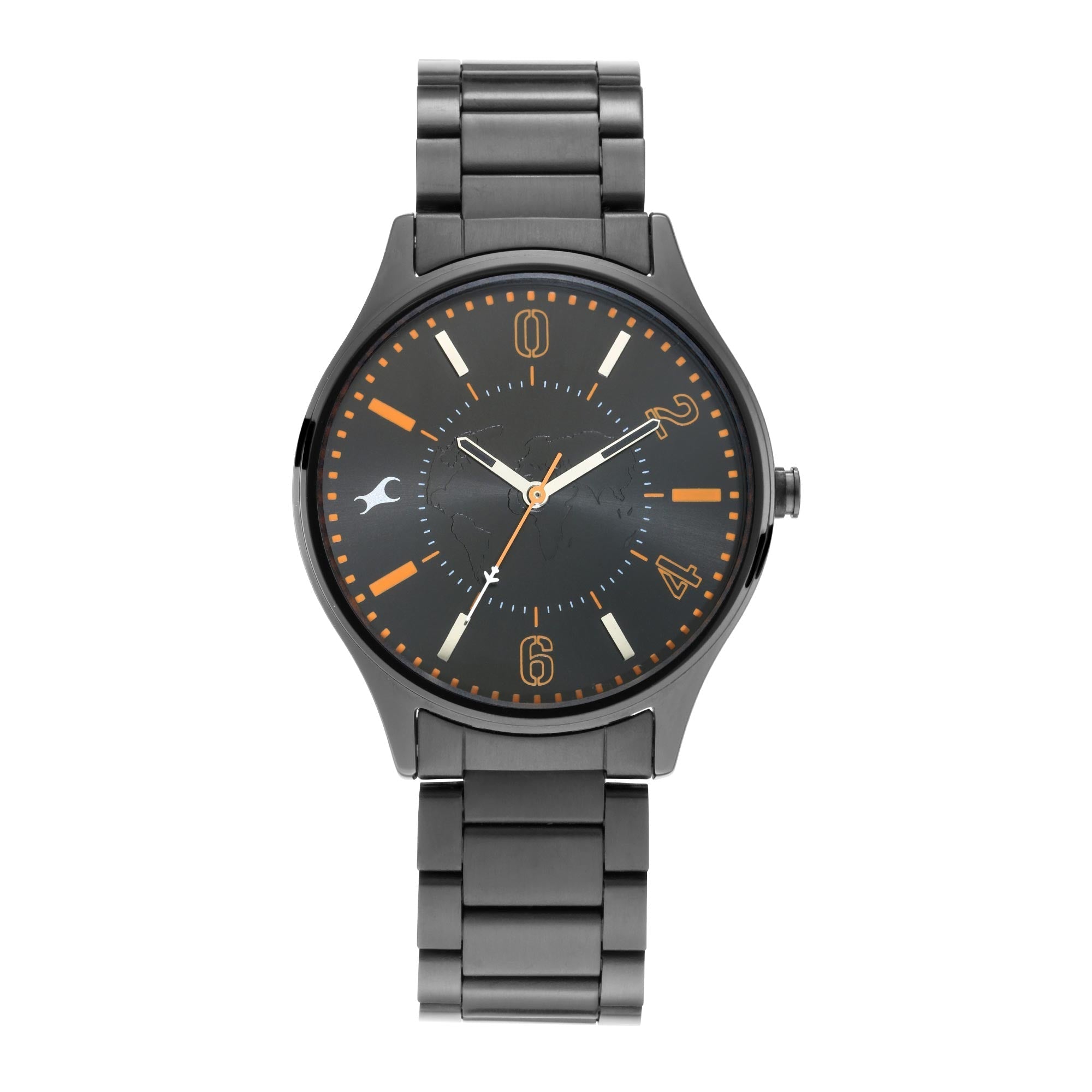 Fastrack Tripster Quartz Analog Black Dial Stainless Steel Strap Watch