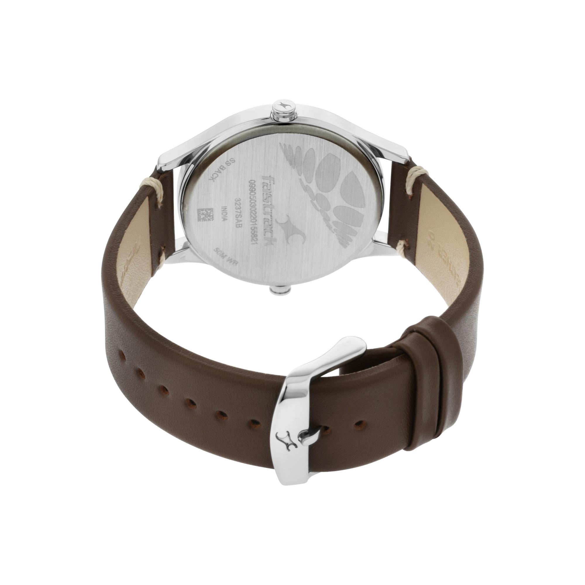 Tripster Black and Grey Dial Leather Strap Watch