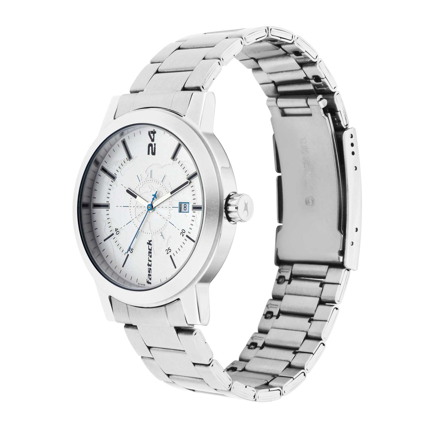 Tripster White Dial Stainless Steel Strap Watch