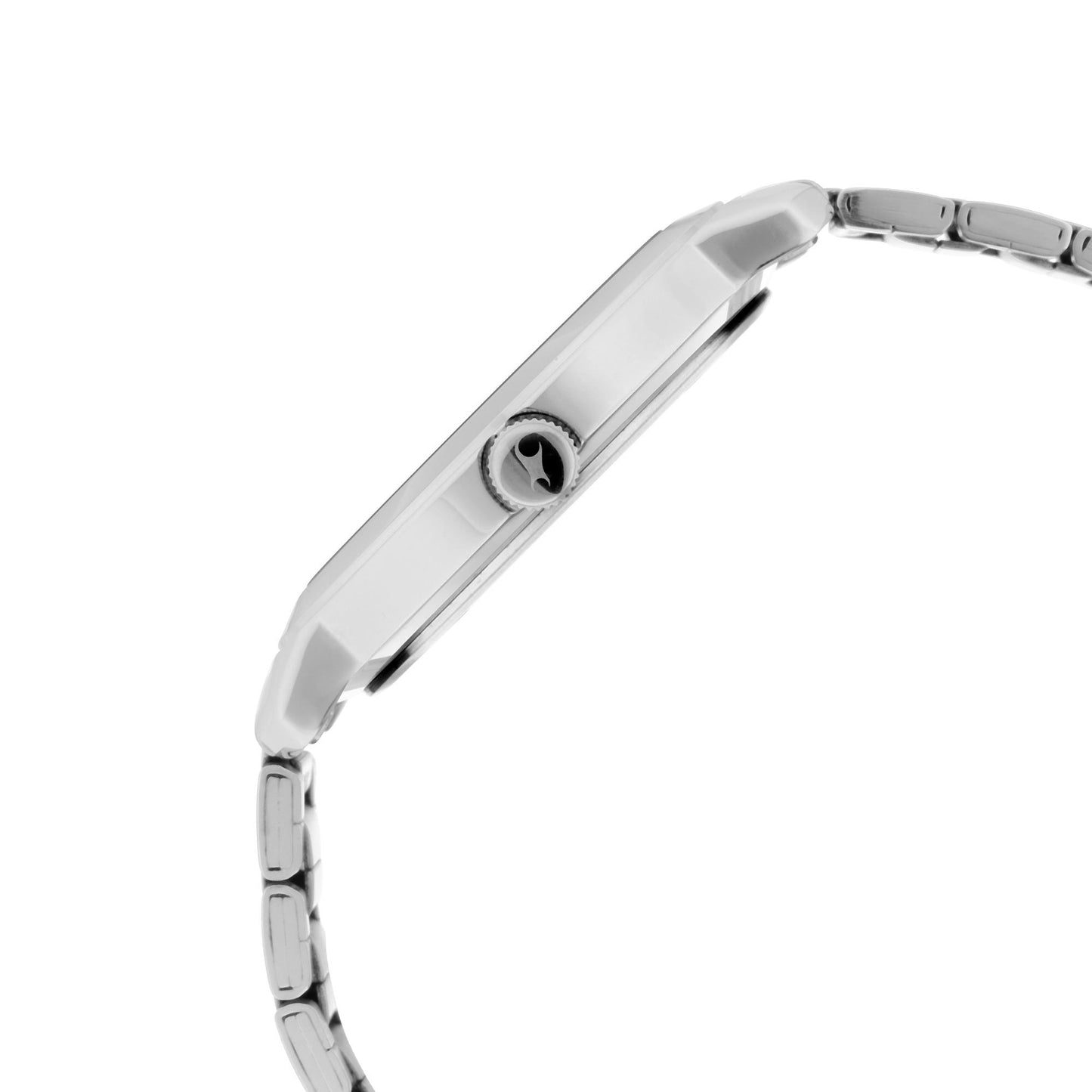 Black Dial Stainless Steel Strap Watch