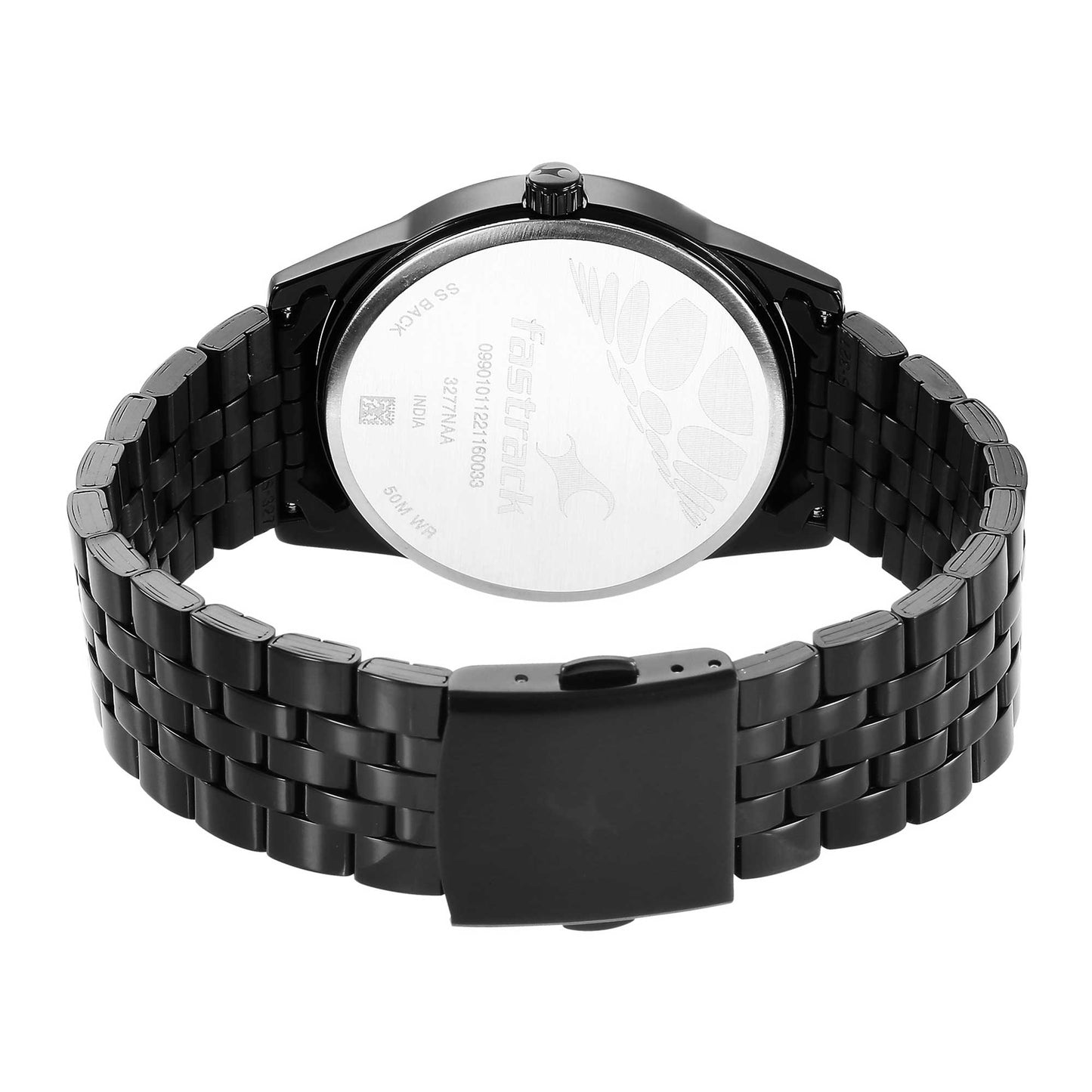 Stunners 3.0 Black Dial Metal Strap Watch (3277NM01)