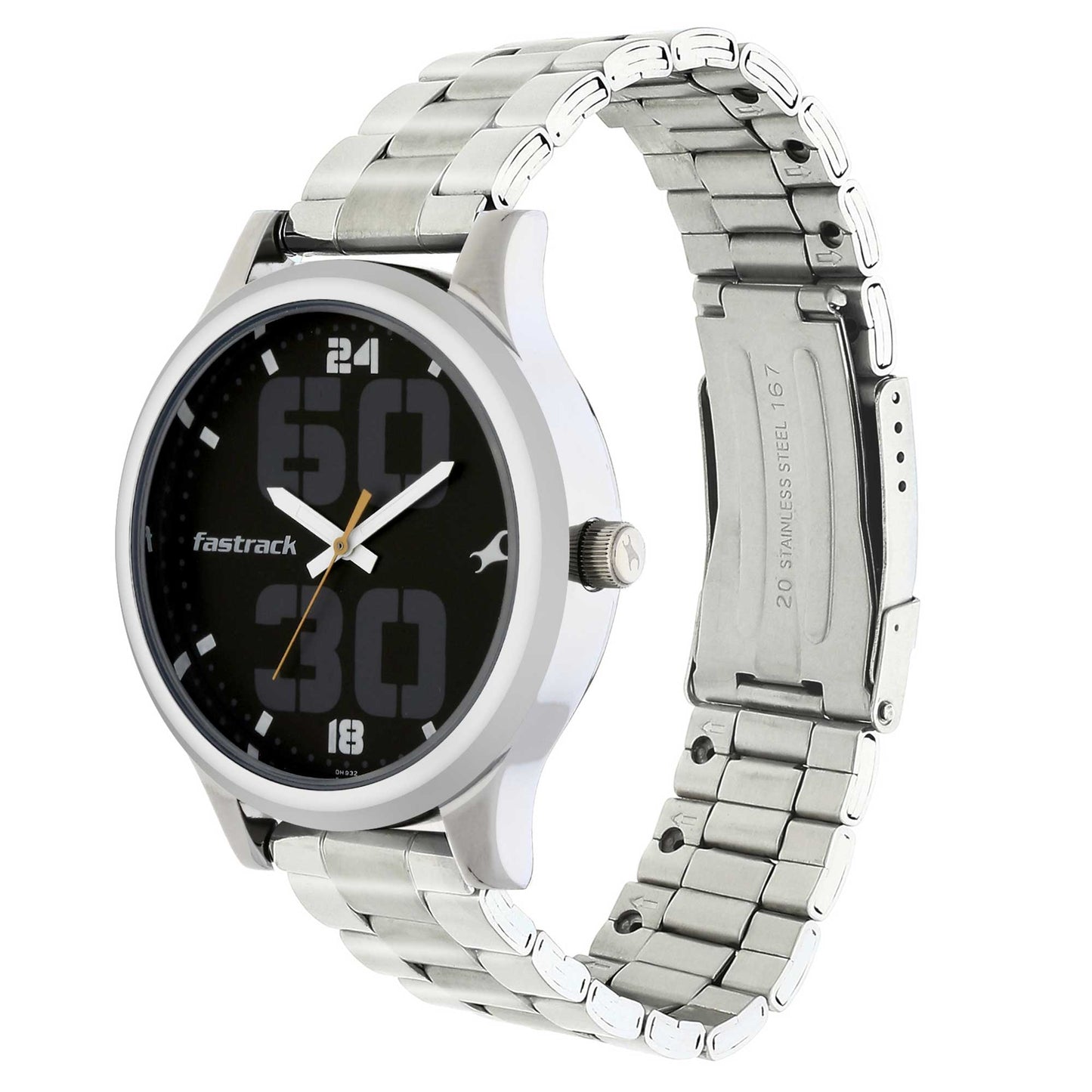 Fastrack Bold Black Dial Analog Watch for Men