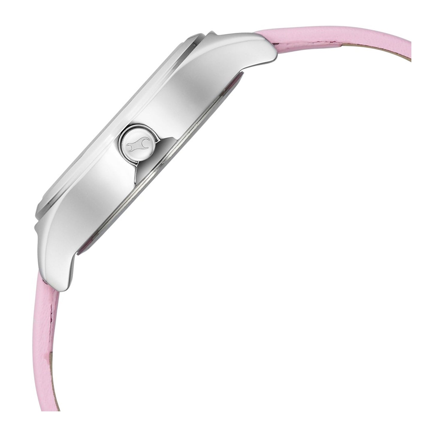 Fastrack Stunners Silver Dial Leather Strap Watch for Girls