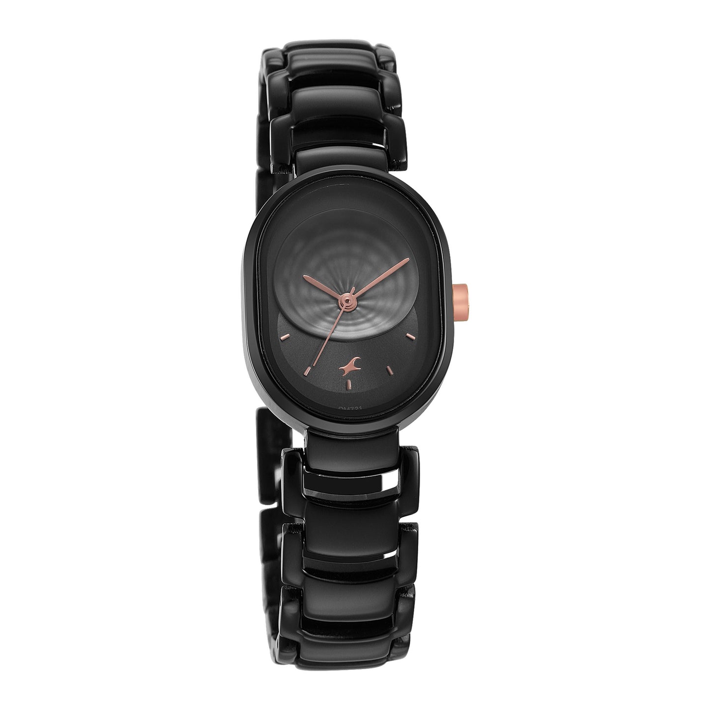 Fastrack Uptown Retreat Quartz Analog Black Dial Metal Strap Watch for Girls