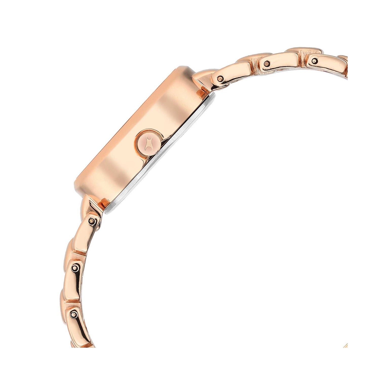 Fastrack Uptown Retreat Quartz Analog Pink Dial Metal Strap Watch for Girls