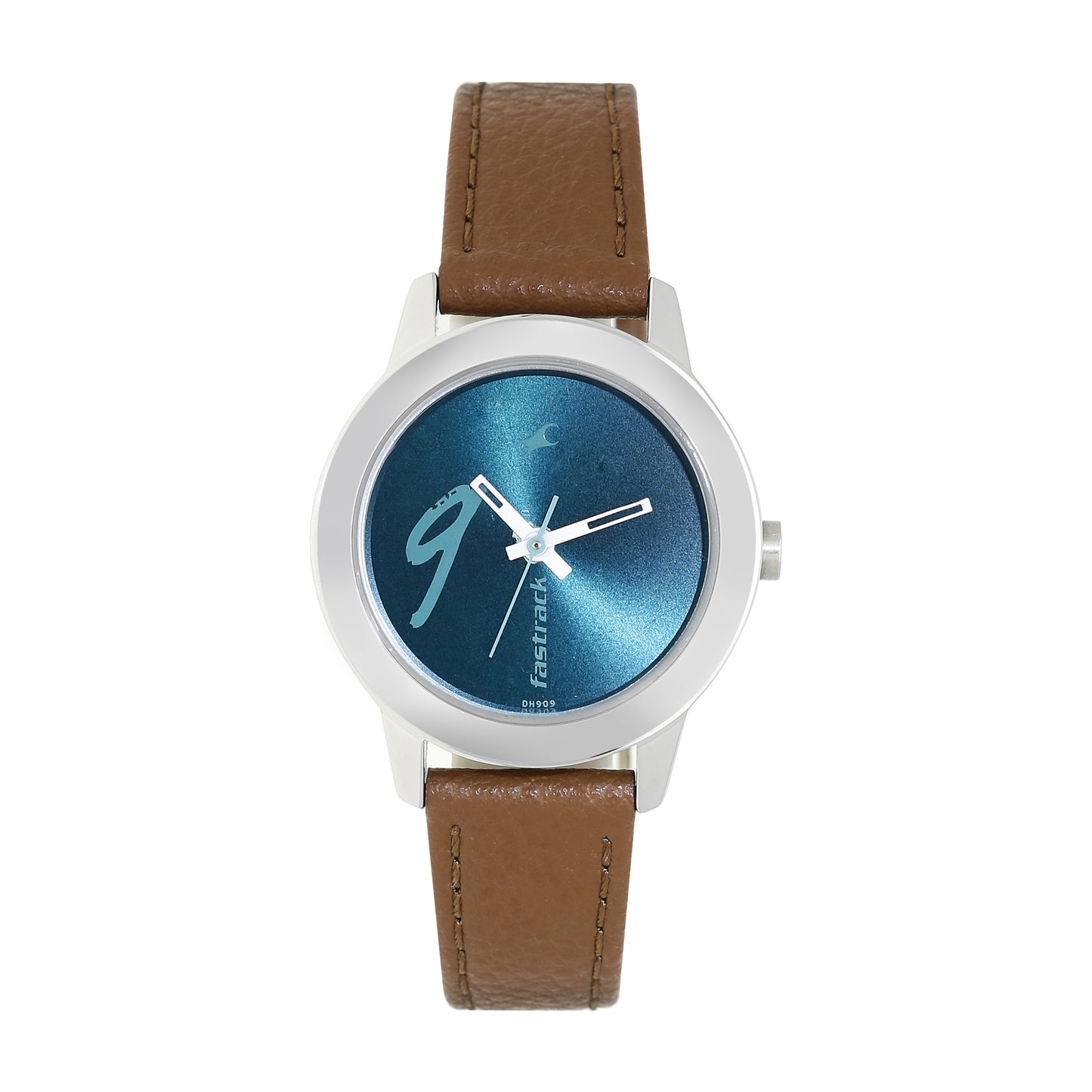 Fastrack Tropical Waters Quartz Analog Green Dial Leather Strap Watch for Girls