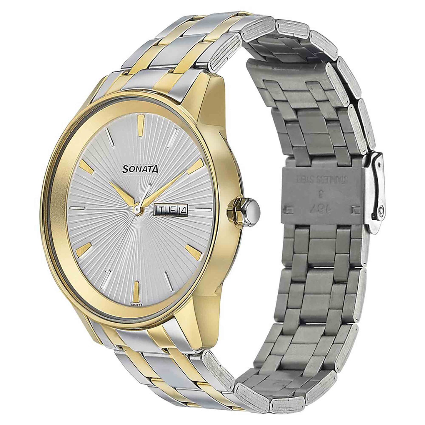 Wedding Edition - Silver Dial Bimetal Strap Watch