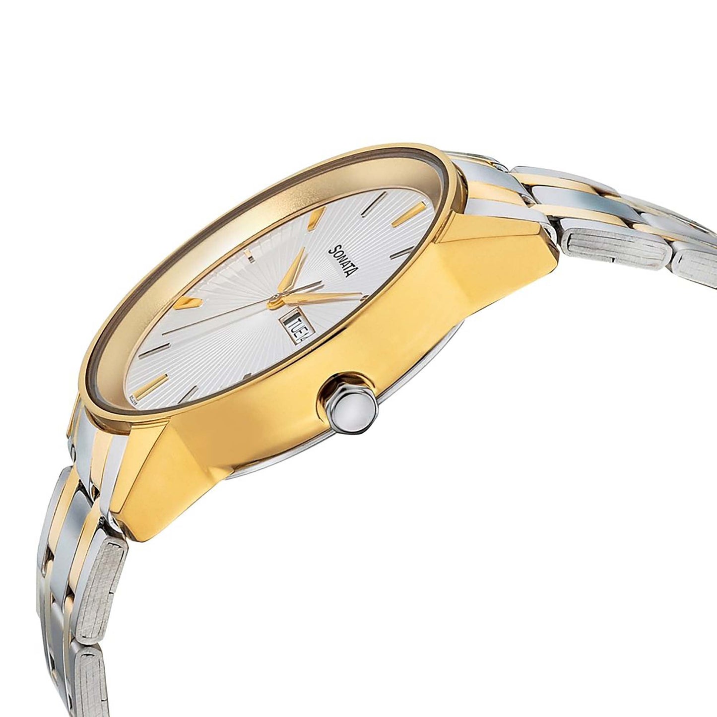 Wedding Edition - Silver Dial Bimetal Strap Watch