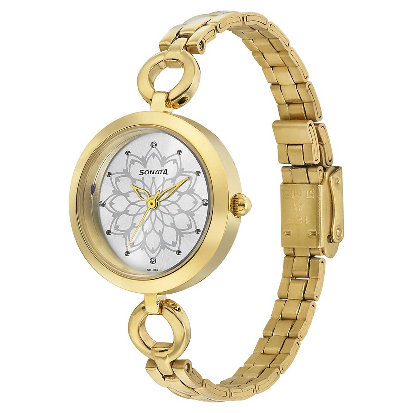 Sonata Wedding Silver Dial Women Watch With Stainless Steel Strap