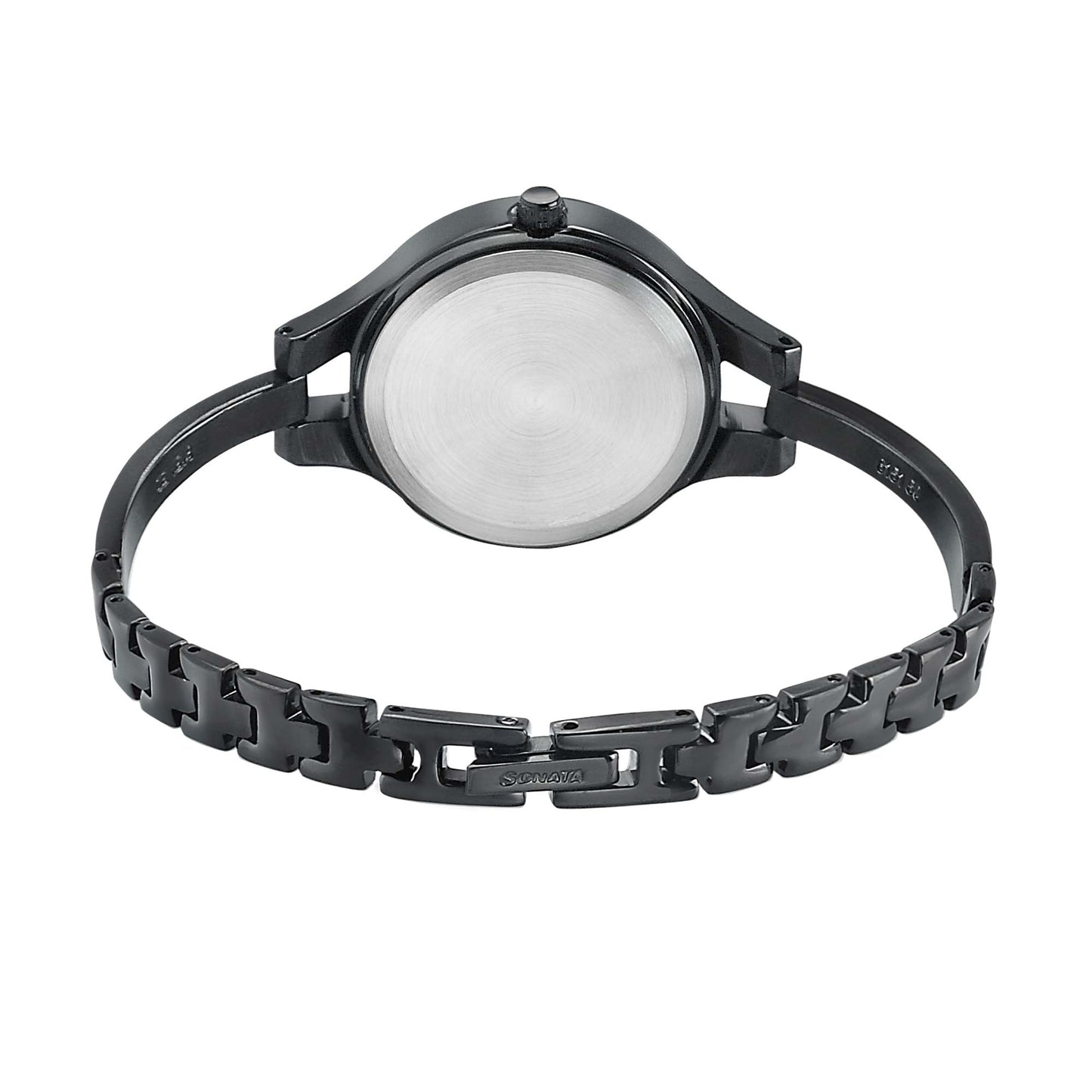 Sonata Onyx Pink Dial Women Watch With Stainless Steel Strap