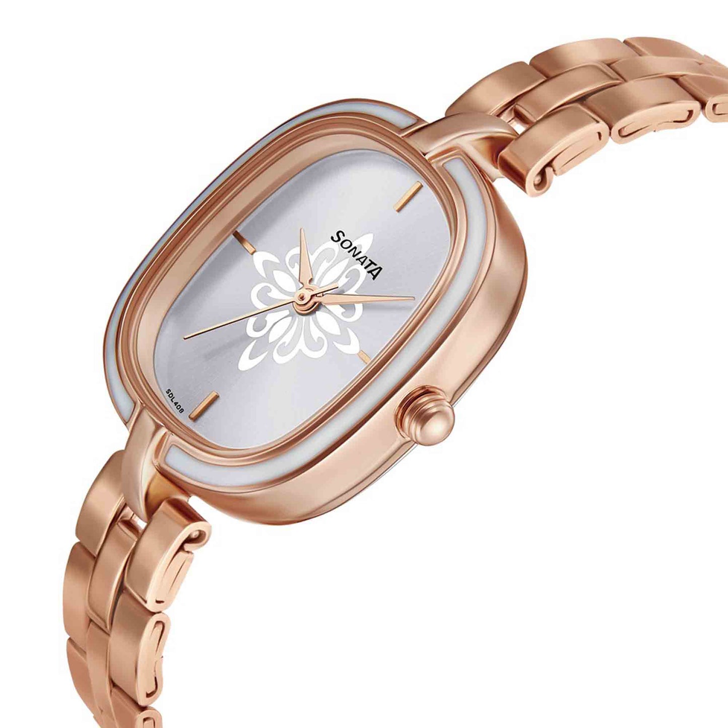 Sonata Wedding Silver Dial Women Watch With Stainless Steel Strap