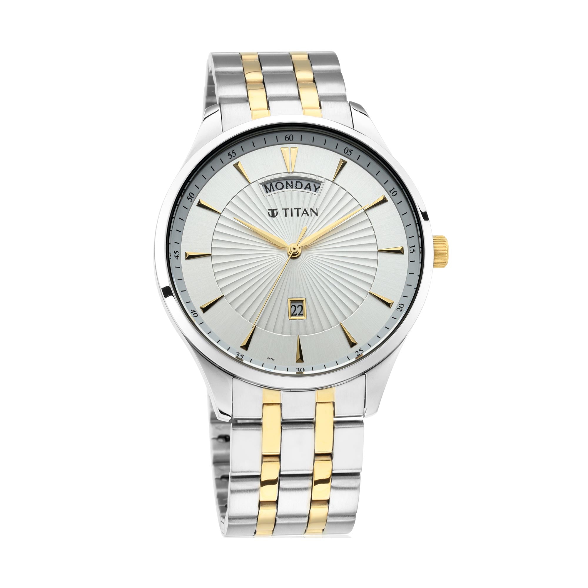 Titan Regalia Opulent White Dial Analog with Day and Date