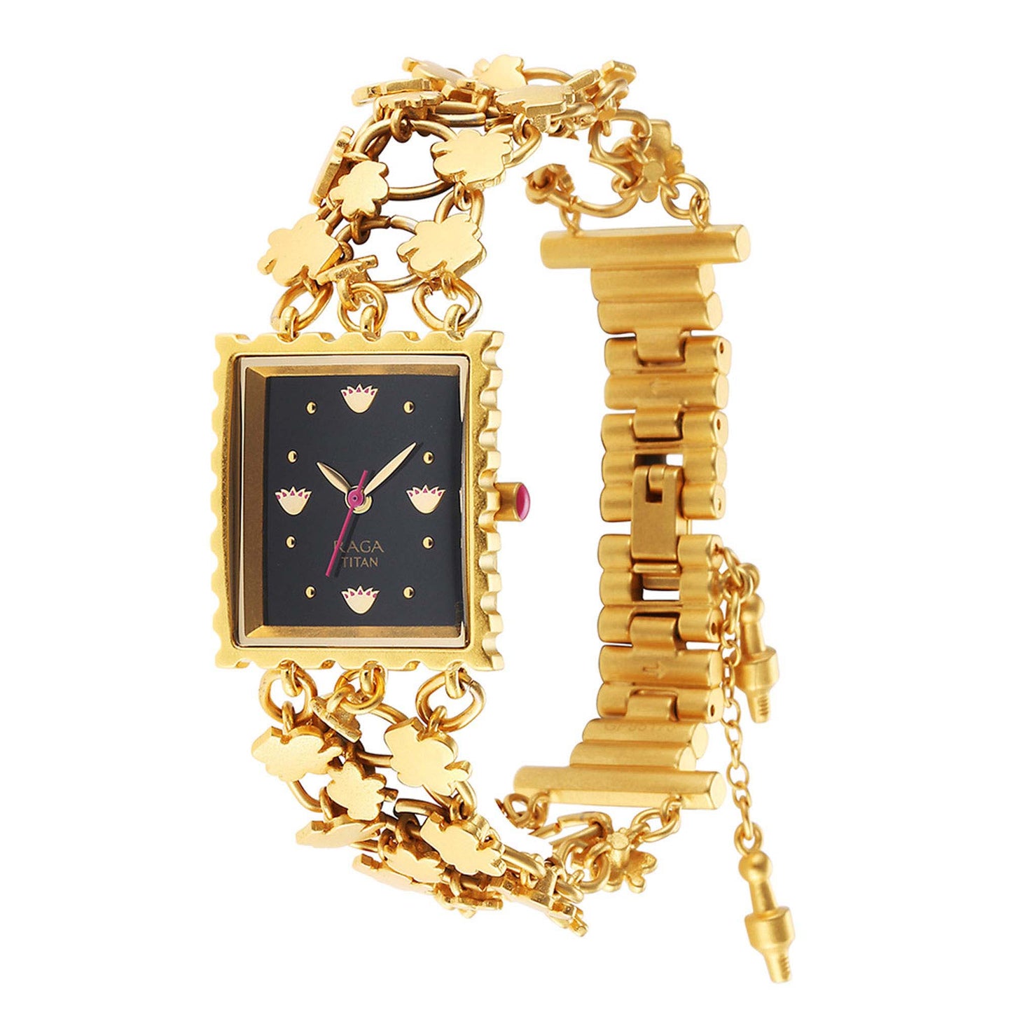 Titan Raga X Masaba Black Dial Analog Steel and Metal Strap watch for Women
