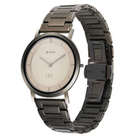 Titan Edge Beige Dial Analog Stainless Steel Strap watch for Men