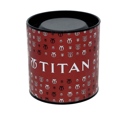 Titan Quartz Analog with Day and Date Silver Dial Stainless Steel Strap Watch for Men