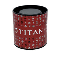 Titan Metal White Dial Analog with Day and Date Stainless Steel Strap Watch for Men
