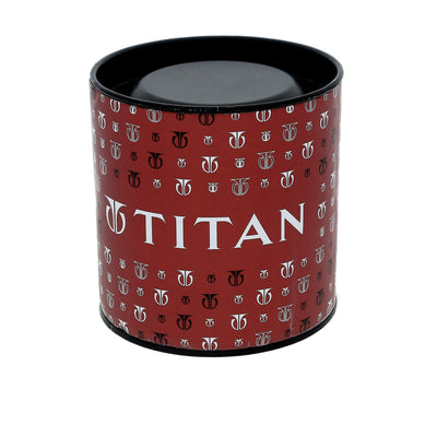 Titan Quartz Analog with Date Silver Dial Stainless Steel Strap Watch for Men