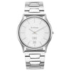 Titan Quartz Analog Silver Dial Stainless Steel Strap Watch for Men