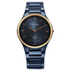 Titan Edge Bicolour Quartz Analog Blue Dial Blue Ceramic Strap Watch For Men