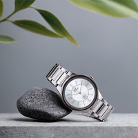 Titan Edge Ceramic Silver Dial Analog Ceramic Strap watch for Men