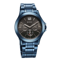 Titan Neo Splash Anthracite Dial Multi Stainless Steel Strap Watch for Men