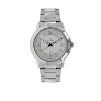 Titan Quartz Analog Silver Dial Stainless Steel Strap Watch for Men