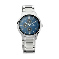 Titan Workwear Blue Dial Multi Stainless Steel Strap watch for Men