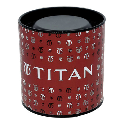 Titan Analog with Day and Date Blue Dial Stainless Steel Strap watch for Men