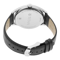 Titan Quartz Analog Blue Dial Leather Strap Watch for Men