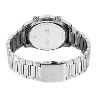Titan Men Stainless Steel Round Shape Watches(1805KM14)