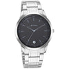 Titan Quartz Analog with Date Black Dial Metal Strap Watch for Men