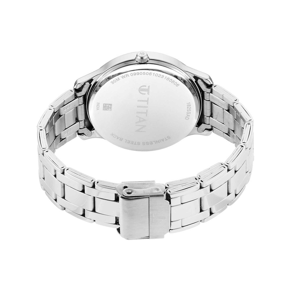 Titan Yin & Yang Black Dial Analog Stainless steel Strap Watch for Men