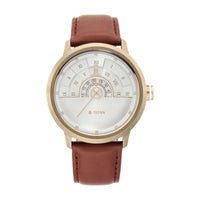 Titan Grandmaster White Dial Analog with Day and Date Stainless Steel Strap Watch for Men