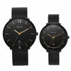 Titan Bandhan Black Dial Analog with Date Stainless Steel Strap watch for Couple