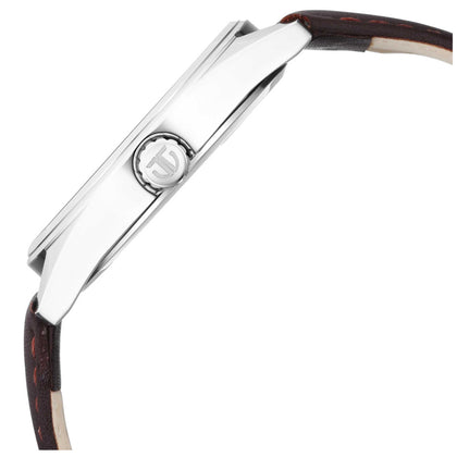 Titan Workwear Brown Dial Analog Leather Strap Watch Men