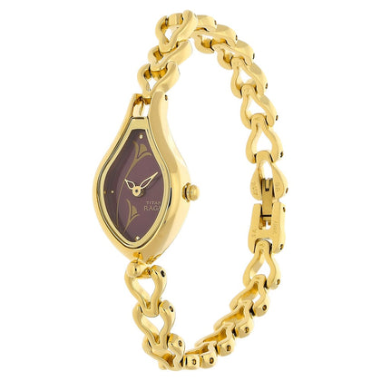 Titan Raga Flora Purple Dial Analog Metal Strap Watch for Women