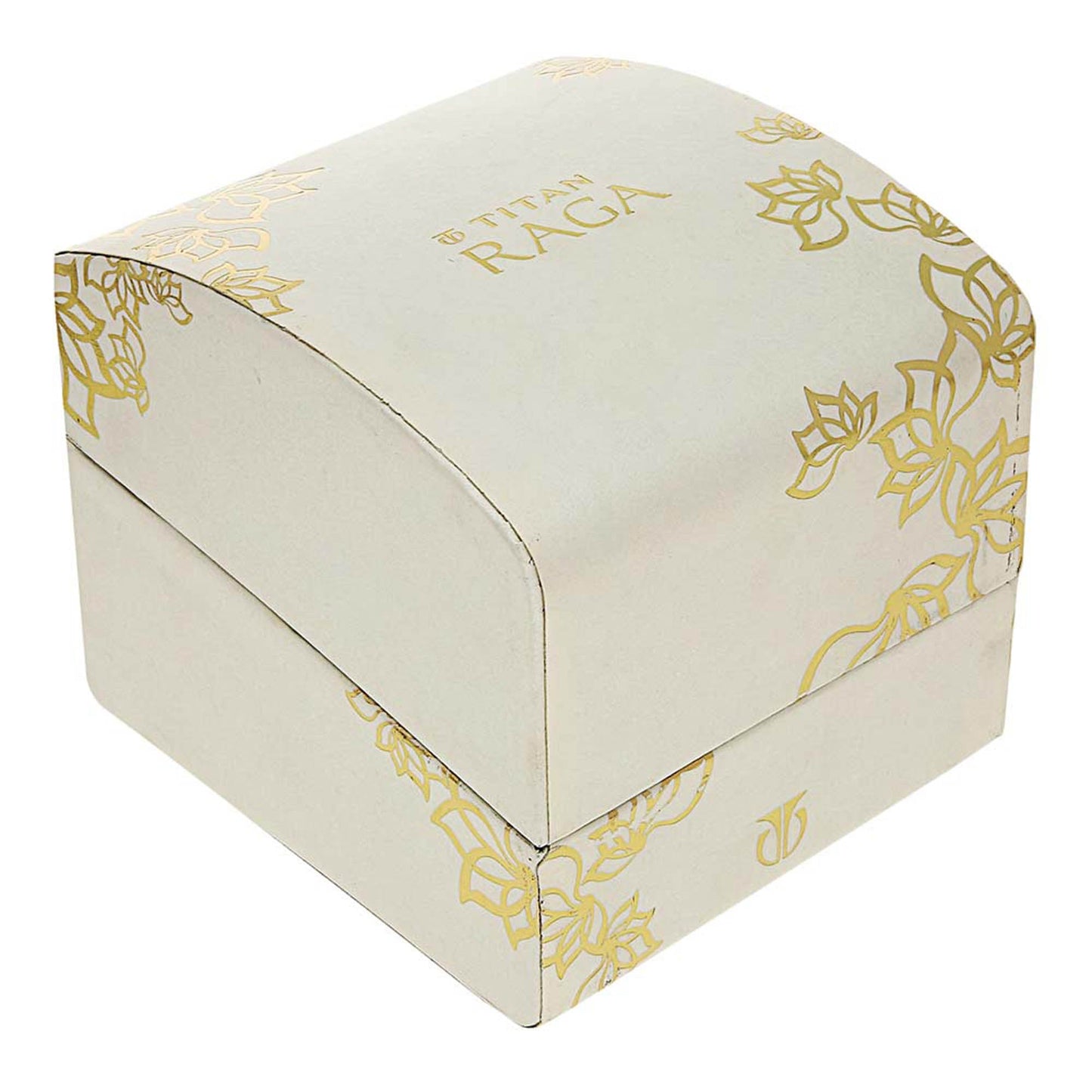 Titan Raga Beige Dial Women Watch With Metal Strap