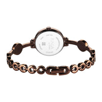 Titan Raga Viva Quartz Analog Rose Gold Dial Brown Metal Strap Watch for Women