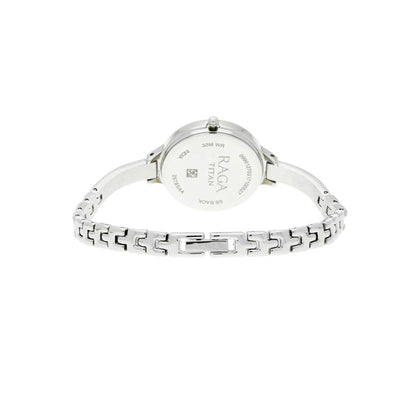 Titan Raga Viva Silver Dial Analog Quartz Metal Strap Watch for Women