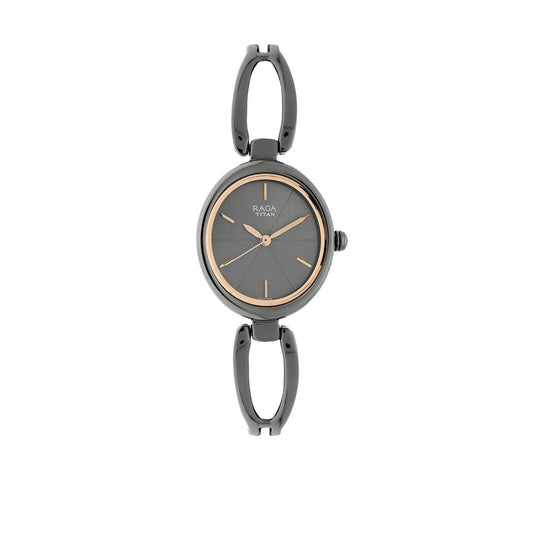 Titan Raga Viva Anthracite Dial Women Watch With Metal Strap