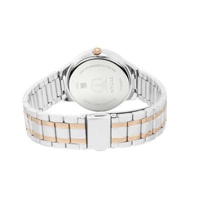 Titan Women's Elegance Moonphase Two-Tone Anthracite Dial Watch
