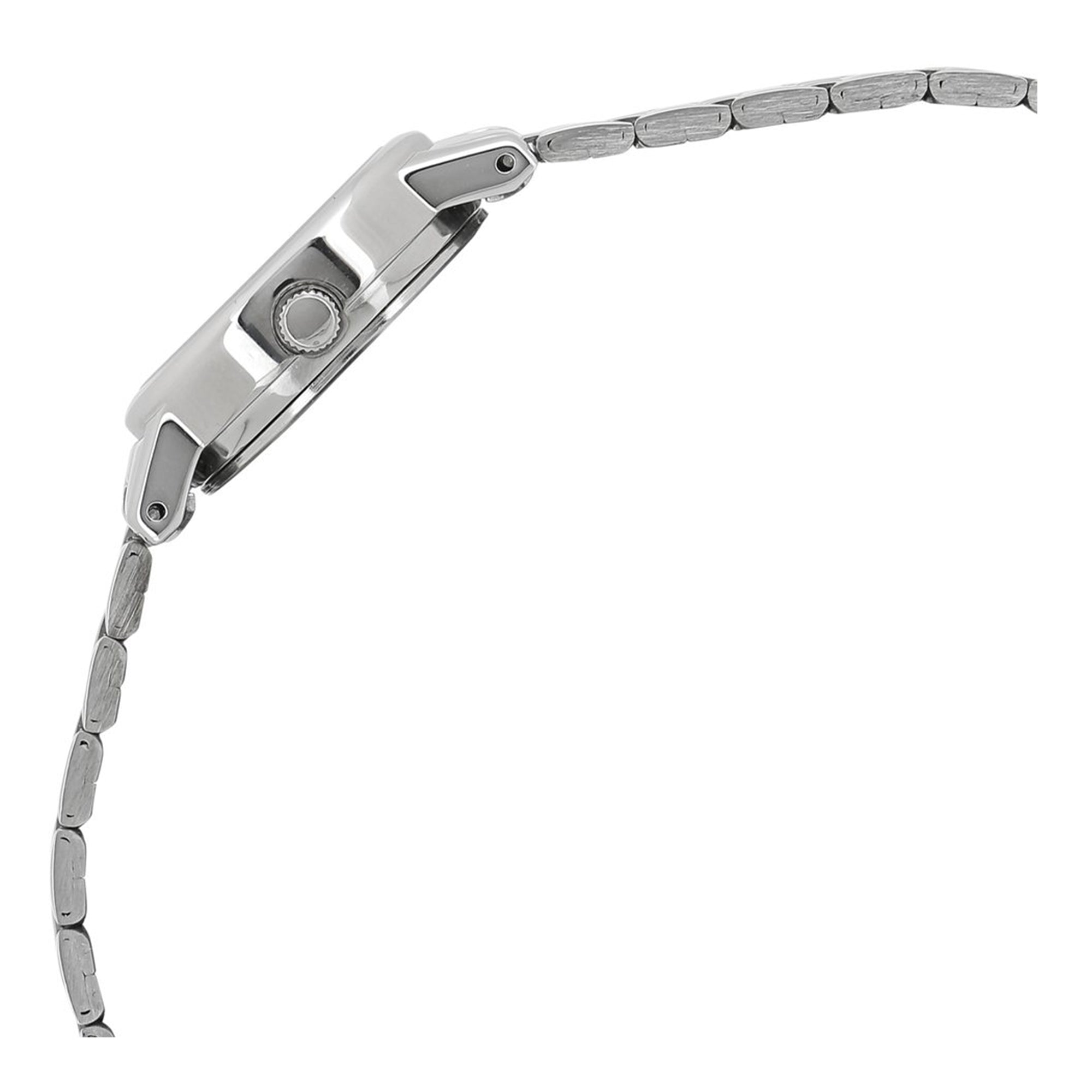 Titan Quartz Analog Silver Dial Stainless Steel Strap Watch for Women