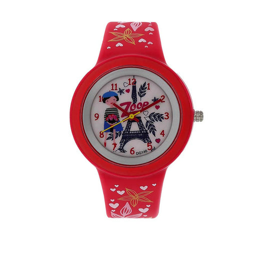 Zoop By Titan Quartz Analog White Dial PU Strap Watch for Kids