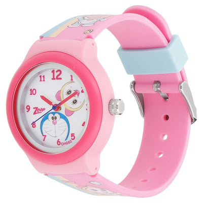 Zoop By Titan Quartz Analog White Dial PU Strap Watch for Kids